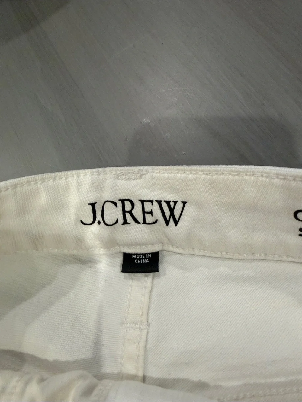 J. Crew Women's White Skinny Jeans